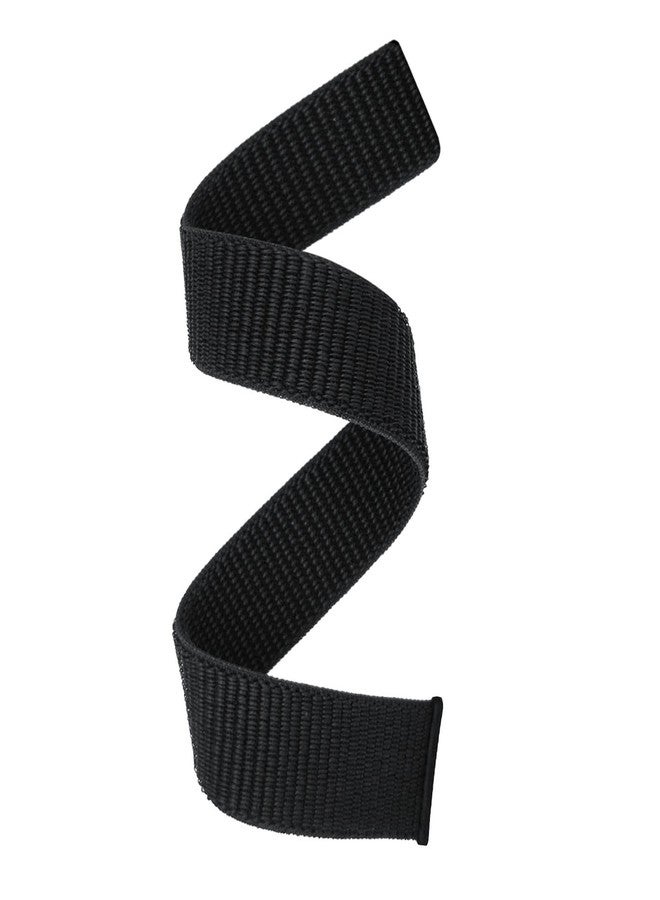 Abanen mmAbanen Hook and Loop Quick Dry Watch Band for Fenix 8 47mm/ epix Pro 47mm/ Fenix 7/6/5, 22mm Woven Nylon Ultralight Sport Wristband Strap for Garmin Instinct 2, Instinct 3 45mm (Black) - Image 1